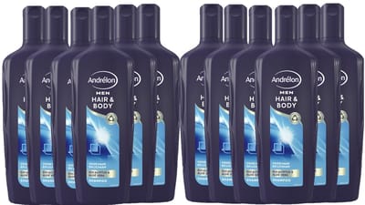 Andrélon Men - Shampoo - Hair & Body - 300ml x 12