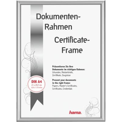 Hama 00063770 Wissellijst Papierformaat: 21 x 29.7 cm (b x h x d) 220 x 310 x 25 mm Zilver