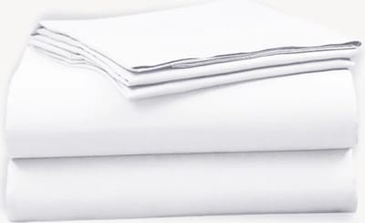 Laken - Cozy Covers Strijkvrij Katoen laken - Tweepersoons Lits Jumeaux - 240x275cm - Wit