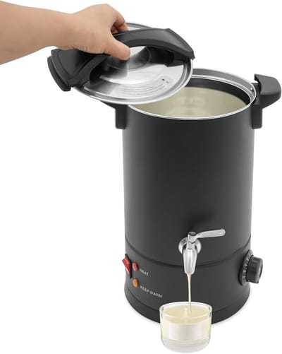 Elektrische Wax Smelter RVS met Kraan en Instelbare Temperatuur 8L