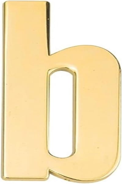 Metalen Huisnummer - Deurletter Magnetisch - Huis Deur Markeren - Magnetische Bevestiging - 5x3 cm - Goud