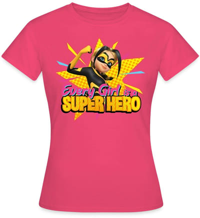 Miraculous Every Girl Is A Super Hero Vesperia T-Shirt Dames
