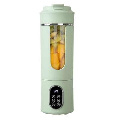 Draadloze Blender - Mini Blender Smoothie Maker - Draagbare Blender - USB Oplaadbare Smoothie Beker - 12 Messen - 530mL - Icecrusher - Groen