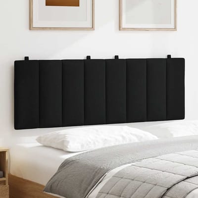 vidaXL - Hoofdbordkussen - "Hanko" - 120 - cm - stof - zwart