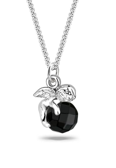 Elli - Halsketting - Dames Angel Pendant Gewoon met Kristallen in 925 Sterling Zilver - Dames