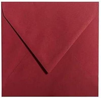 Enveloppen Bordeaux - Vierkante enveloppen - Uitnodigingen versturen - Duitse productie - 16x16 cm - Bordeaux
