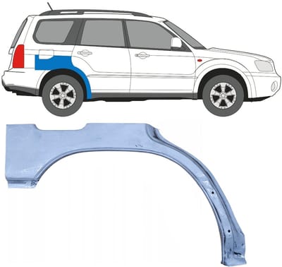 Reparatiepaneel achterspatbord voor Subaru Forester SG 2002-2008 / Rechts