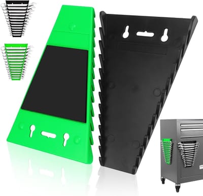Magnetische Gereedschap Houder voor Werkplaats, Opbergoplossing voor Steeksleutels en Schroevendraaiers, Wandmontage, Set van 2