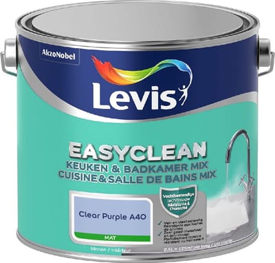 Levis - Easyclean Keuken & Badkamer Mix - Clear Purple A40 - Mengverf - 2,5 L