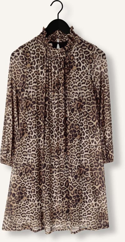 Ana Alcazar Dress Turtleneck Dames - Jurk - Bruin - Maat 40