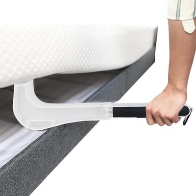 Bed Verhoger - Hefgereedschap - Bed Opmaken - Ergonomisch Ontwerp - 38.5 cm - Wit