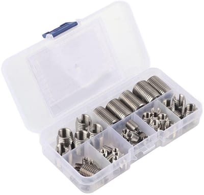 Dailygoods- Inzetstuk 50 Stuks - Roestvrij Staal - Binnendraad - Schroefdraadversterking - Reparatiegereedschap - Eenvoudig te gebruiken - Schroefdraadversterker