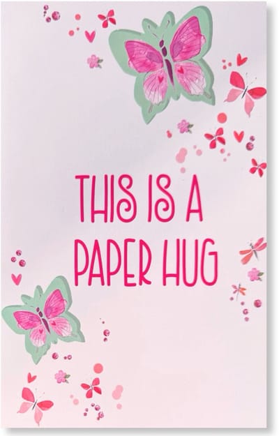 This is a Paper Hug - Zomaar / Vriendschap Wenskaart - 12 x 17 cm - gevouwen kaart Inclusief envelop
