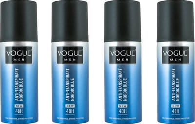 Vogue Deo Spray - Nordic Blue - 4 x 150 ml