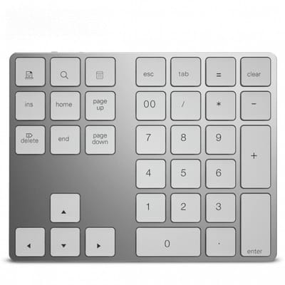 Oneay Bluetooth-numeriek toetsenbord voor laptops - Oplaadbaar draadloos numeriek toetsenbord - Ultradun draadloos numeriek toetsenbord met 35 toetsen