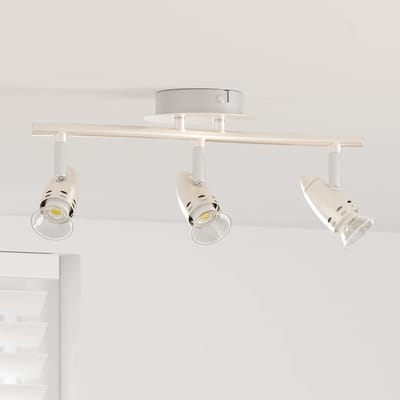 vidaXL Plafondspot met schijnwerpers Nikkel 36,5 x 10 x 12,5 cm Metaal