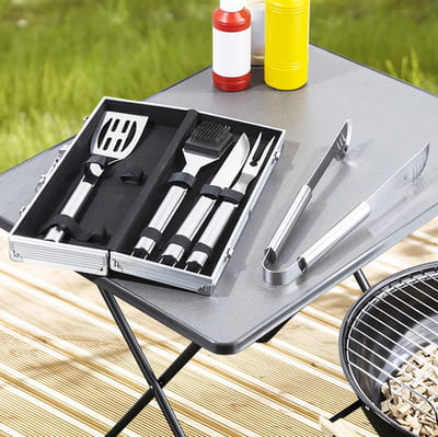 Haushalt 60066 - Grillgereedschap - 5st. - Incl Koffer - RVS