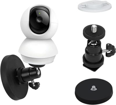 Magnetische Cameramontage - Camera Houder - Veilige Bevestiging - Verstelbaar Zonder Boren - 120 gram - Zwart