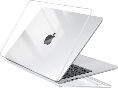 Famanu - 13 inch harde transparante cover voor Air, glanzende afwerking met kliksluiting