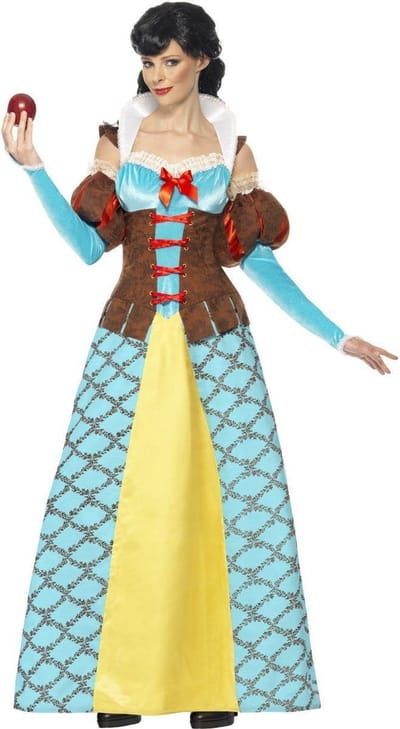 Sprookje Sneeuwwitje Volwassenen Vrouwen Blauw Prinsen en Prinsessen Maat S