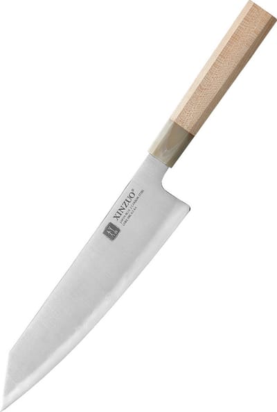 XinZuo Bunka Koksmes 21,5 cm – PM8M Zhen Series – Japans Aogami #2 Blue Carbonstaal – 3-Laags – Esdoornhouten Handvat