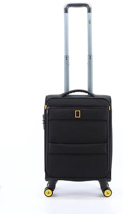 National Geographic Handbagage Zachte Koffer / Trolley / Reiskoffer - 46 cm (Small) - Passage- Zwart - Zwart / Small