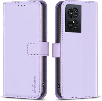 BINFEN Hoesje - Geschikt voor TCL 50SE Hoesje - BINFEN Color Book Case - Lavendel