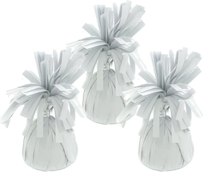 Haza Ballon gewichtjes - 3x - wit - 170 gram - gewichtjes voor helium ballontrosjes