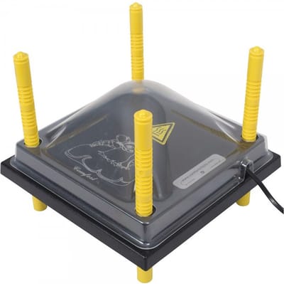 Comfort - Origineel Warmteplaat 25x25cm inclusief afdekkap - Extreem zuinig 15watt - geschikt voor alle soorten kuikens