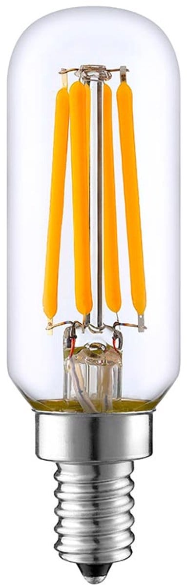 Verpakking met 100 LED-filamentlampen E14 PLUTON