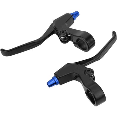 MEROCA Alliage d'Aluminium Vélo de Montagne Vélo Pliant Levier de Frein Étendu Accessoire de Cyclisme bleu noir black
