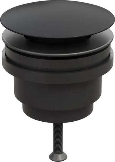 Afvoerplug always open mat zwart 5/4 zonder overloop