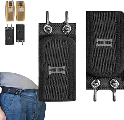 4 stuks Gesploze Riem - Elastische Riemen - Tactische elastische riem - Elastische Riem zonder gesp voor dames en heren - verborgen sluiting - gespvrije riem voor jong en oud - Voor Broeken, Jeans, Casual,Werkkleding - zwart - bruin