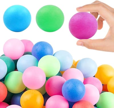 Set van 30 Kleurrijke Tafeltennisballen voor Training en Spelplezier voor Volwassenen en Kinderen - Ideaal voor Amusement en Familie Games