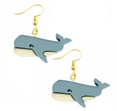 Akyol - Walvis oorbellen- Blauw - Walvis oorhangers -Cadeau - sieraad - orka - dieren oorbellen - dieren - vis - Sieraad - oorbel - oorhangers boerderij – cadeau-carnaval - gift