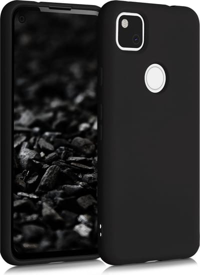 kwmobile telefoonhoesje geschikt voor Google Pixel 4a - Hoesje voor smartphone - Back cover in mat zwart