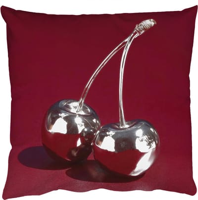 Sierkussens - Kussentjes Woonkamer - 50x50 cm - Kersen - Glanzend - Bordeaux