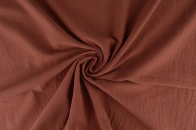 Gewassen katoen stof - Donker oud roze - 10 meter