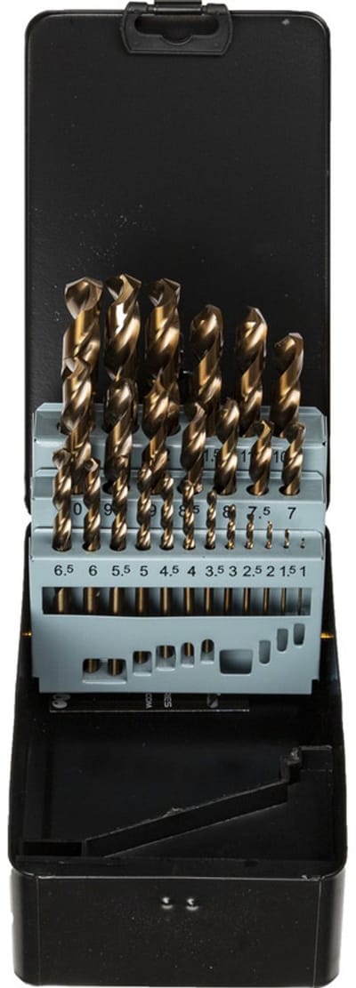HSS-cobalt borenset geslepen 25-delig