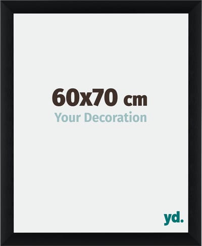 Your Decoration - Fotolijst 60x70 cm - Aluminium - Zwart Geborsteld - Tucson