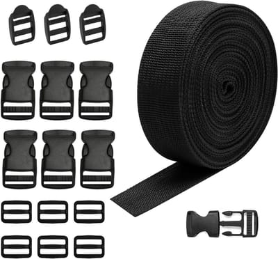 Sterke Nylon Singelband (2.5 cm Breed, 15 Meter Lang)