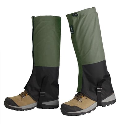 Waterdichte beenkappen - Beenwarmers - Geschikt voor bergbeklimmen - Ademende beenbescherming - Beschermt tegen sneeuw, zand en modder - Unisex - Outdoor beenkappen voor volwassenen - groen