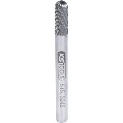 KS Tools 515.3242 Freesstift Hardmetaal Lengte 61 mm Afmeting, Ø 6 mm Werklengte 40 mm Schachtdiameter 6.0 mm