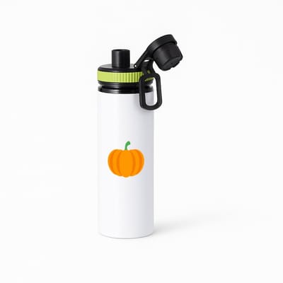 Hacebo® - Pompoen waterfles met draaidop groen - Groente - Groente liefhebbers - halloween - herfstvrucht - water fles - 850ML
