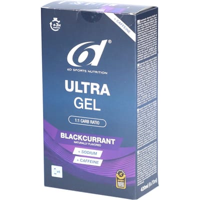6D Sports Nutrition Ultra Gel Black Currant 6 voor oraal gebruik