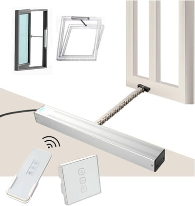 Elektrische Raamopener - Automatische Dakraamopener - Kasventilatie - Dubbellaags Kettingontwerp - 300-1000 mm - Metaal