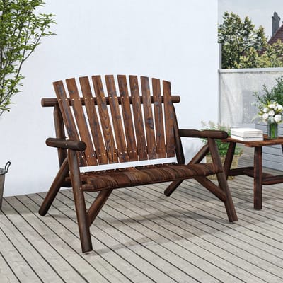 vidaXL - Tuinbank - 2-zits - 119x85x98 - cm - massief - vurenhout