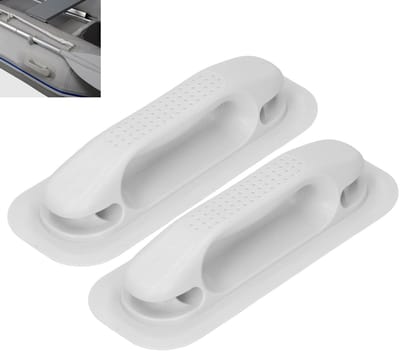 Dailygoods- Handgrepen Robuust - PVC - Montage zonder Gereedschap - Voor Rubberboot/Kajak - 2 x Draaggreep - Veilig en Comfortabel