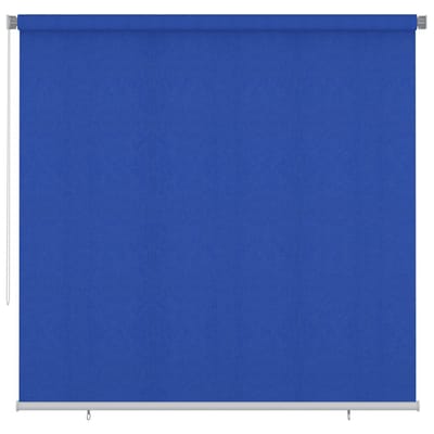 vidaXL Rolgordijn voor buiten 245(B)x230(H) cm HDPE blauw