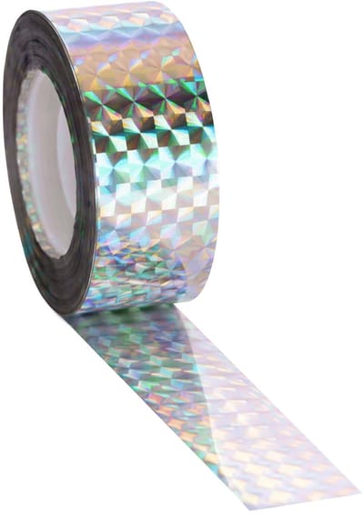 Solidchoice - Dailygoody - Vogelafschrikband - Holografisch Reflecterende Tape - Milieuvriendelijk - Wit - Vogelbescherming - Ideaal voor Tuin en Raam